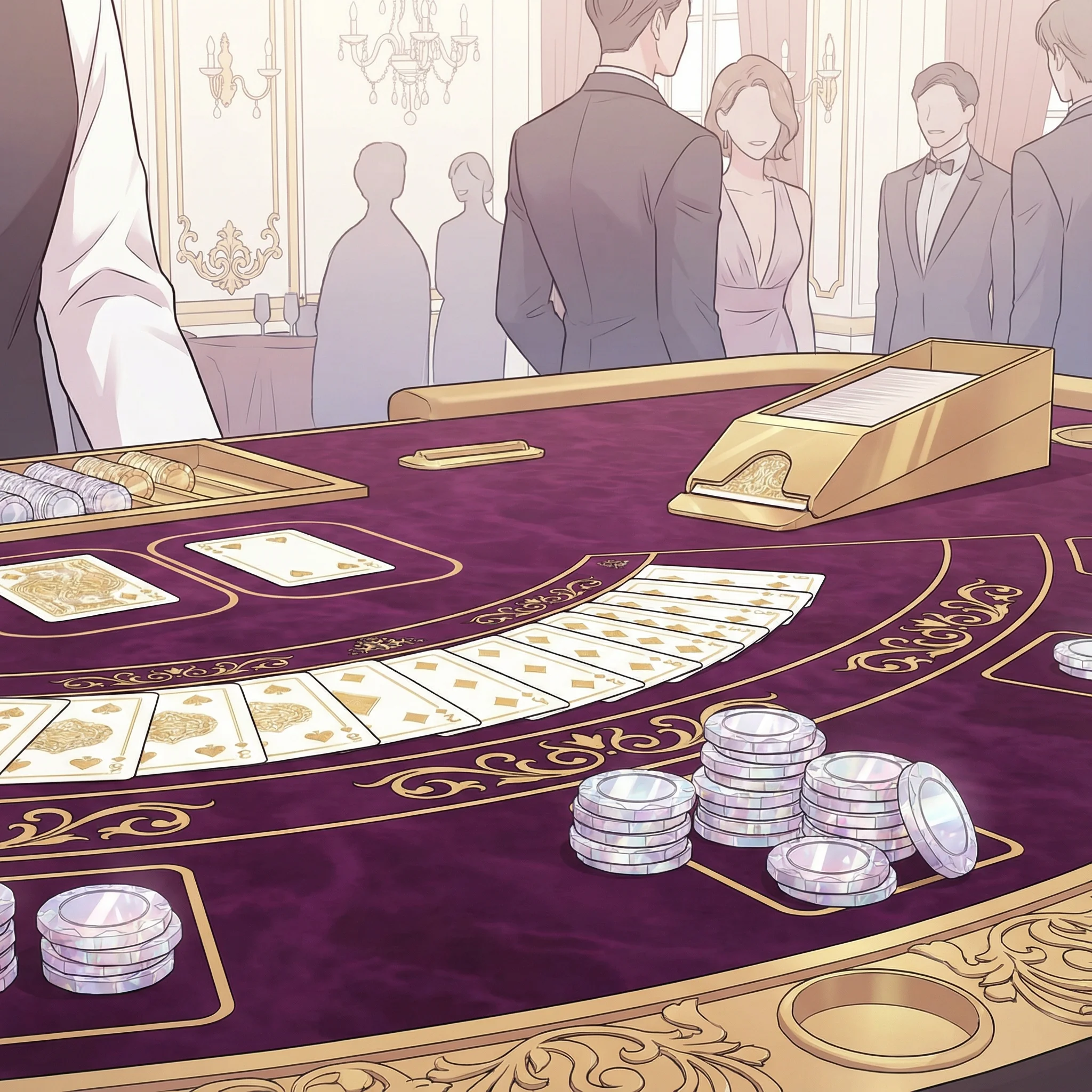 bacará luvabet jogo elegante de cartas